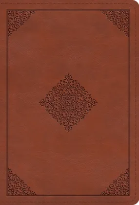 ESV Large Print Compact Bible (Trutone, Terracotta, Ornament Design)