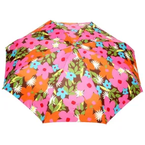 FabSeasons 5 fold Floral Printed Small Compact Manual Green Umbrella