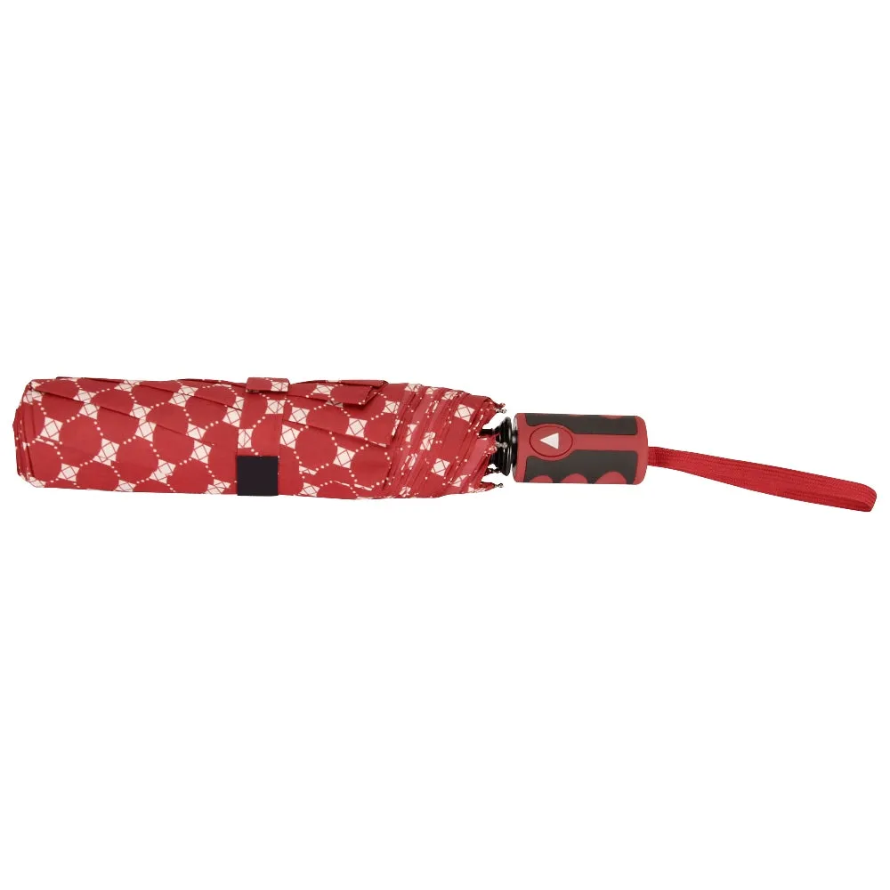 FabSeasons Red Printed 3 fold fancy Umbrella