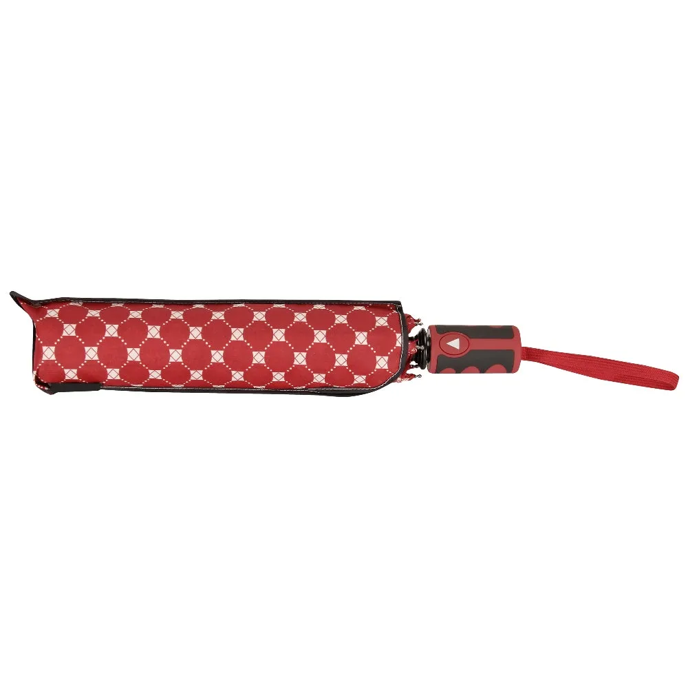 FabSeasons Red Printed 3 fold fancy Umbrella