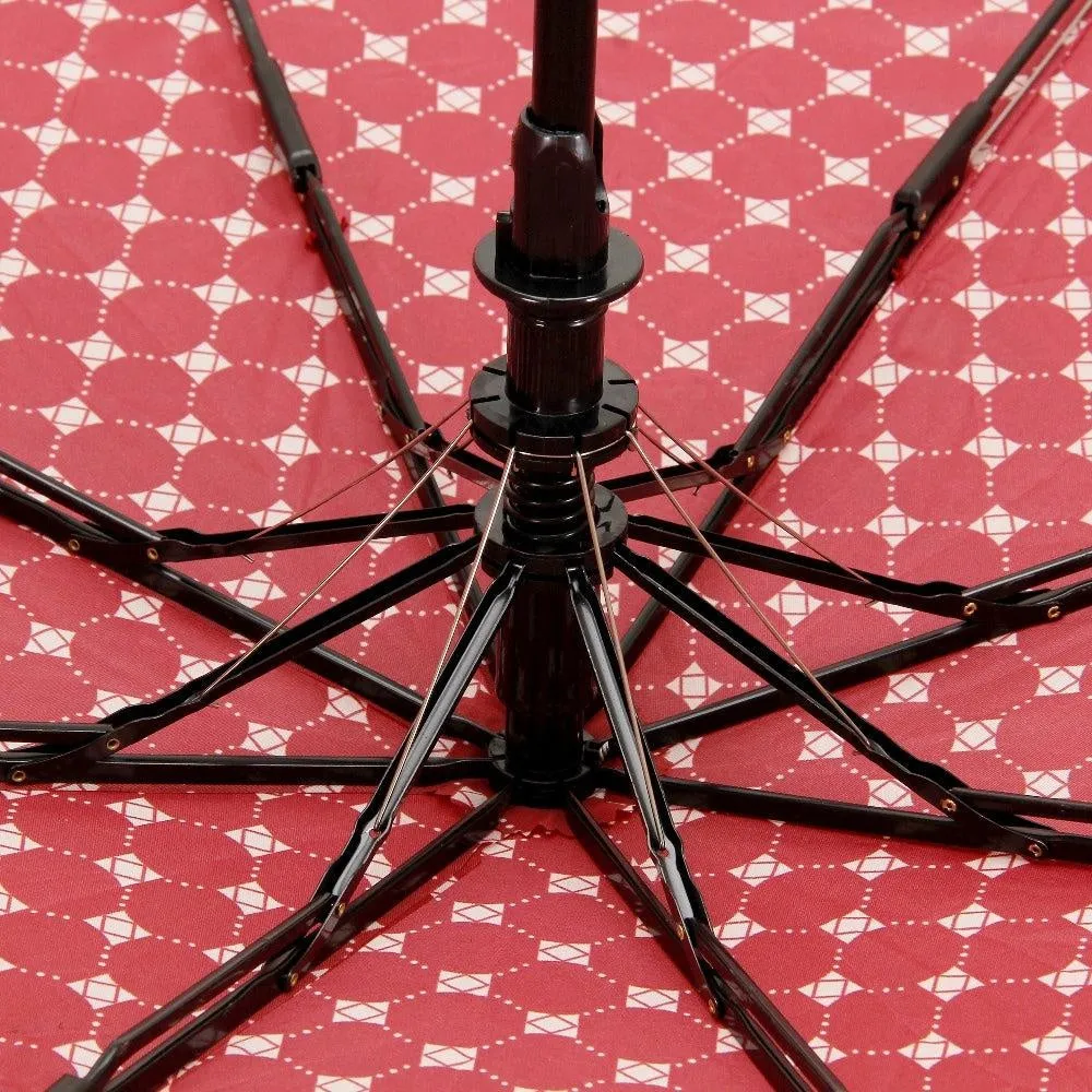 FabSeasons Red Printed 3 fold fancy Umbrella