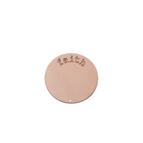 FAITH HALO (PLATE) ROSE GOLD SMALL