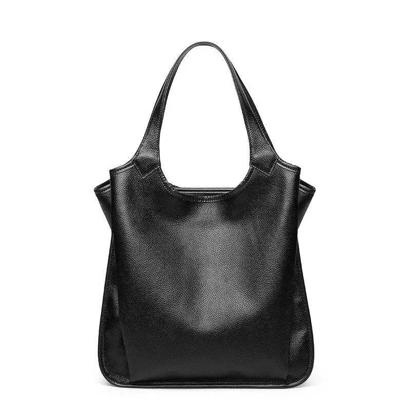 Fashionable Luxury Women's Large Capacity Genuine Leather Handbags