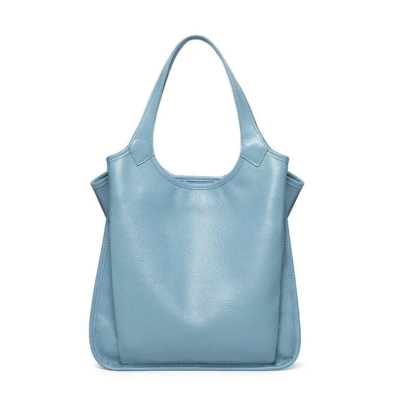 Fashionable Luxury Women's Large Capacity Genuine Leather Handbags