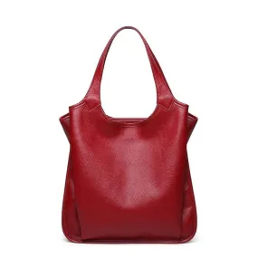 Fashionable Luxury Women's Large Capacity Genuine Leather Handbags