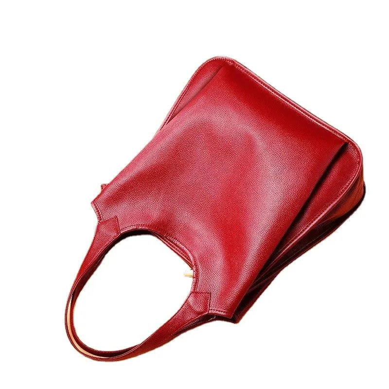 Fashionable Luxury Women's Large Capacity Genuine Leather Handbags