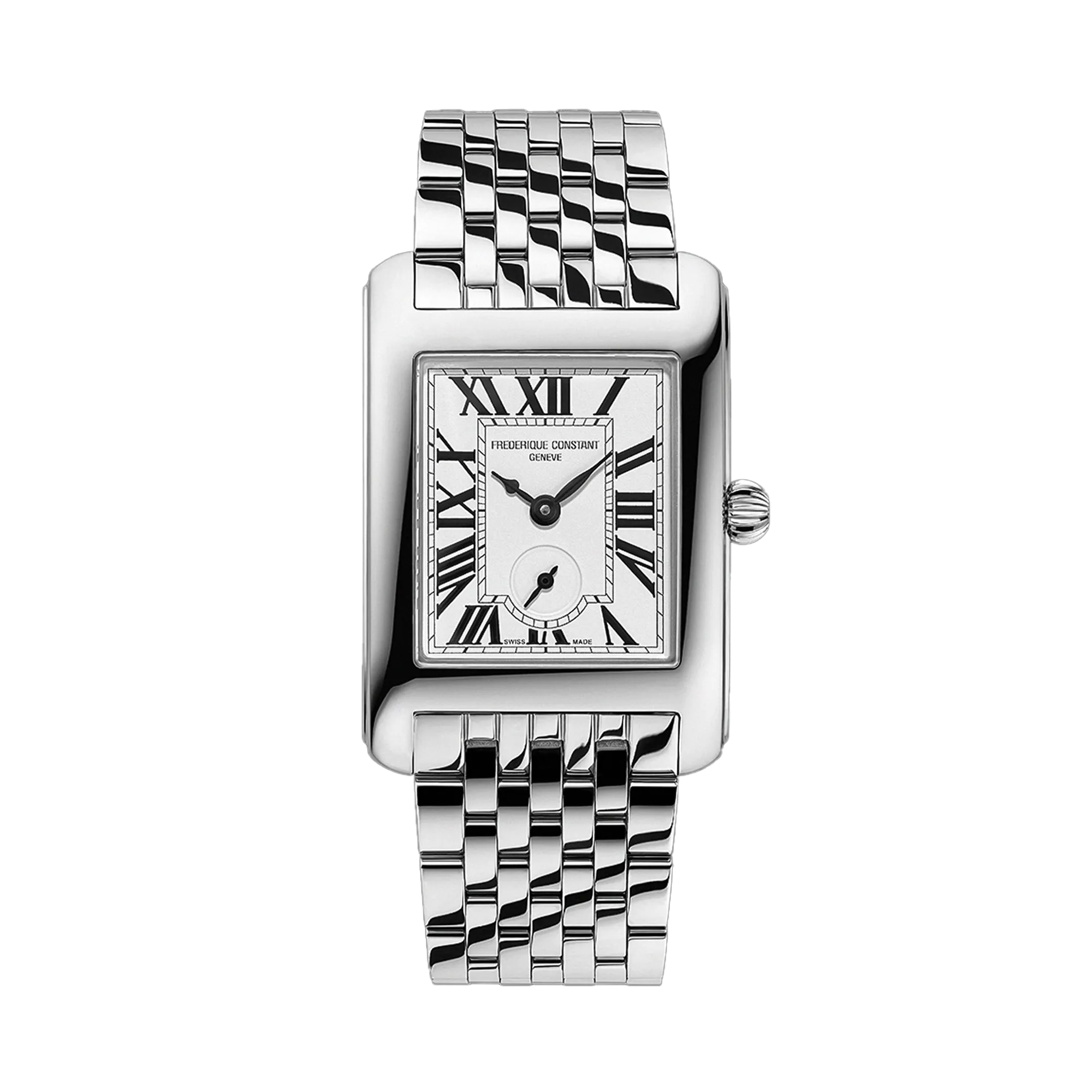 Frederique Constant Carree 25 x 27mm Quartz Stainless Steel Watch FC-235S2C6B