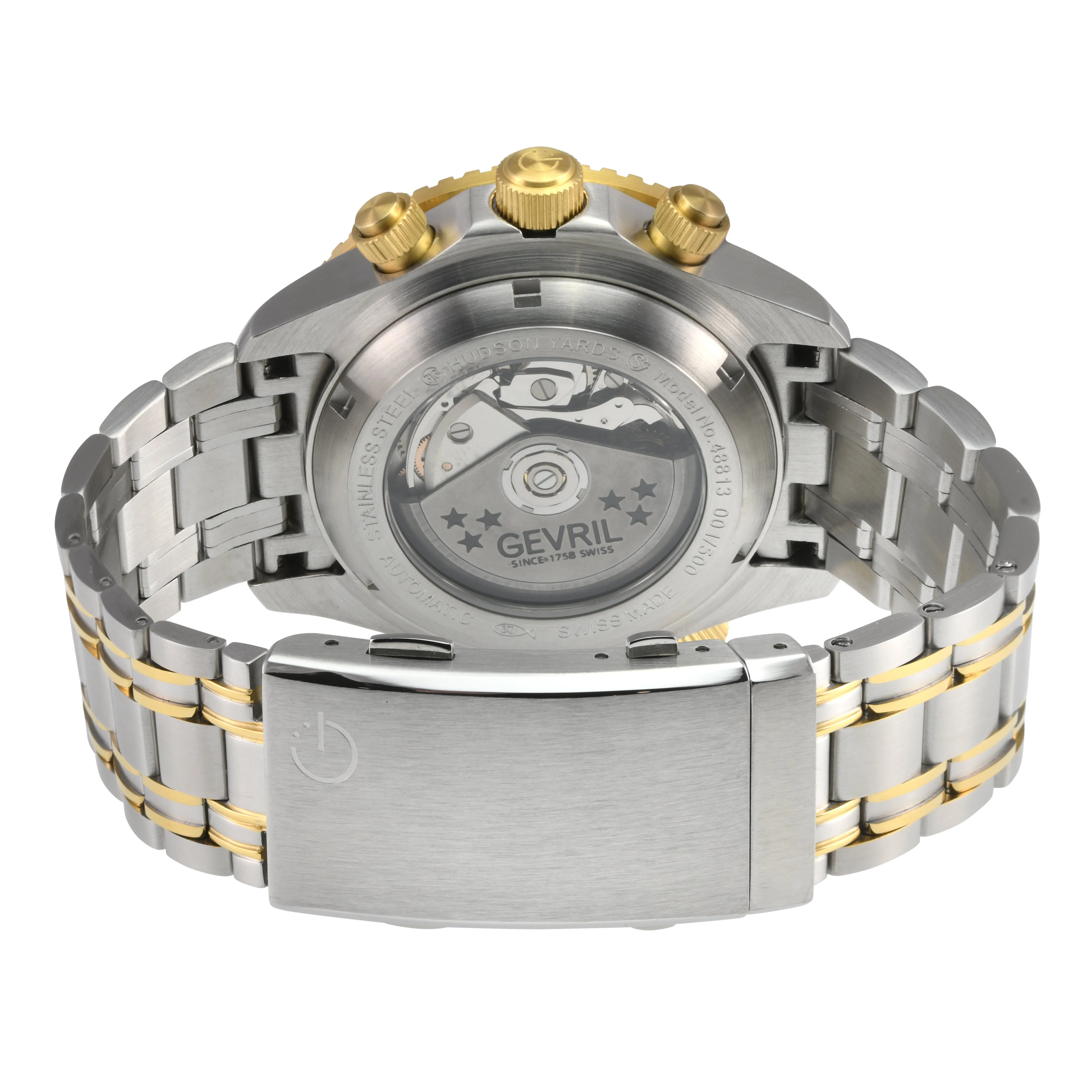 Gevril Men's Hudson Yards Chronograph 43mm Automatic Watch 48813B