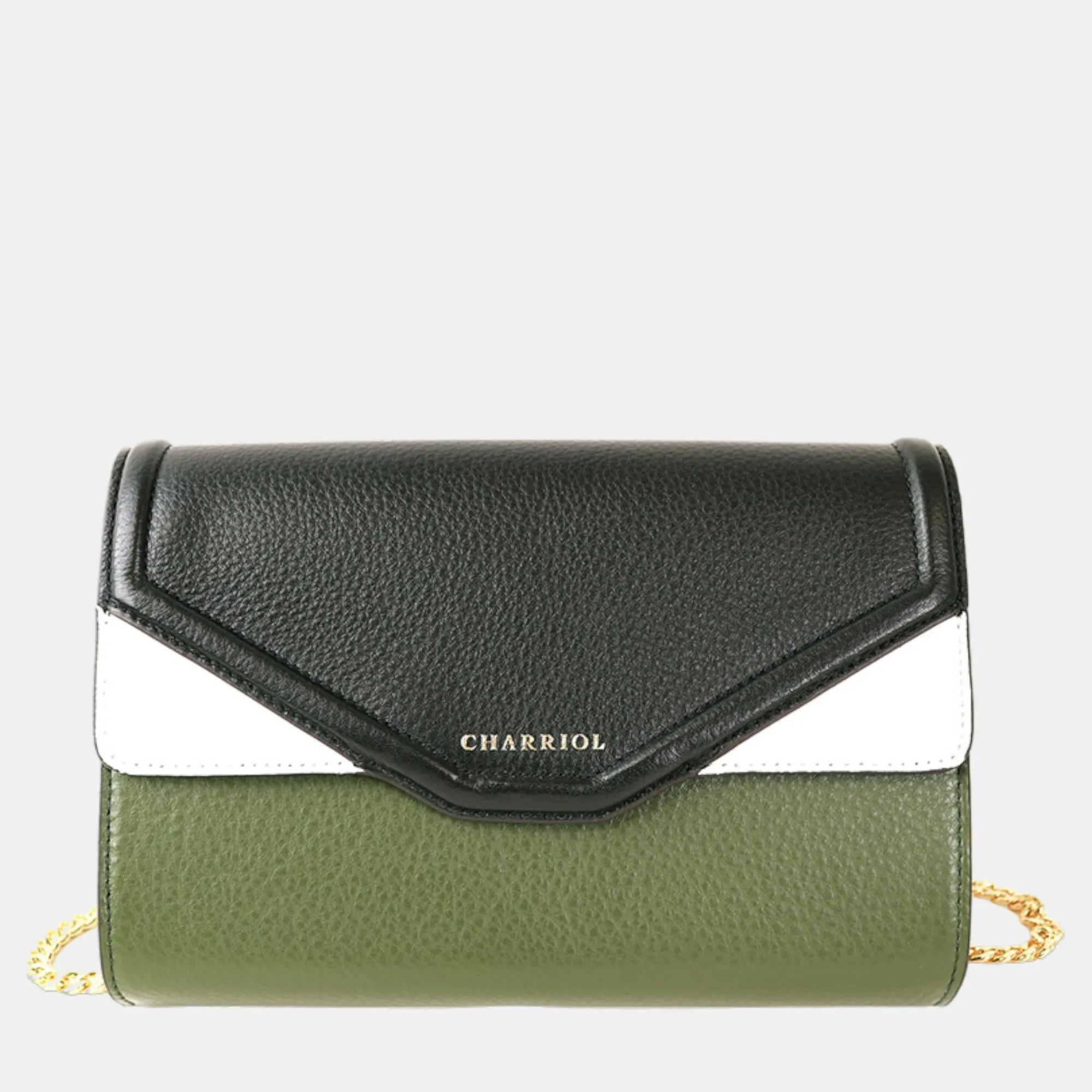 Green Leather Forever Crossbody