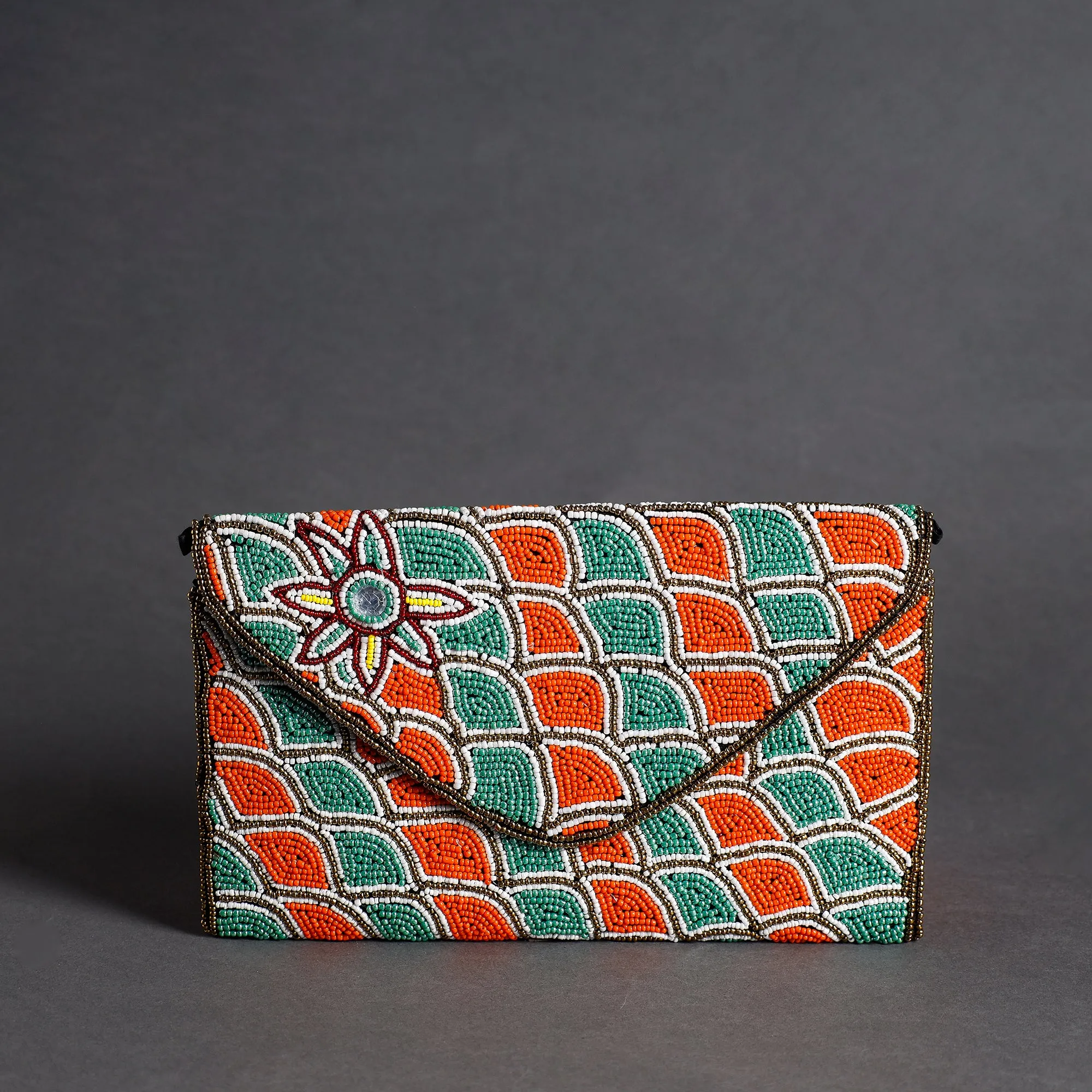 Handmade Bead Work Clutch