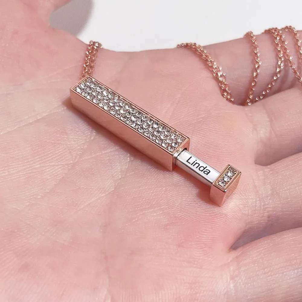Hidden Message Necklace, Secret Message Necklace, Meaningful Message Lockets - Personalized Jewelry