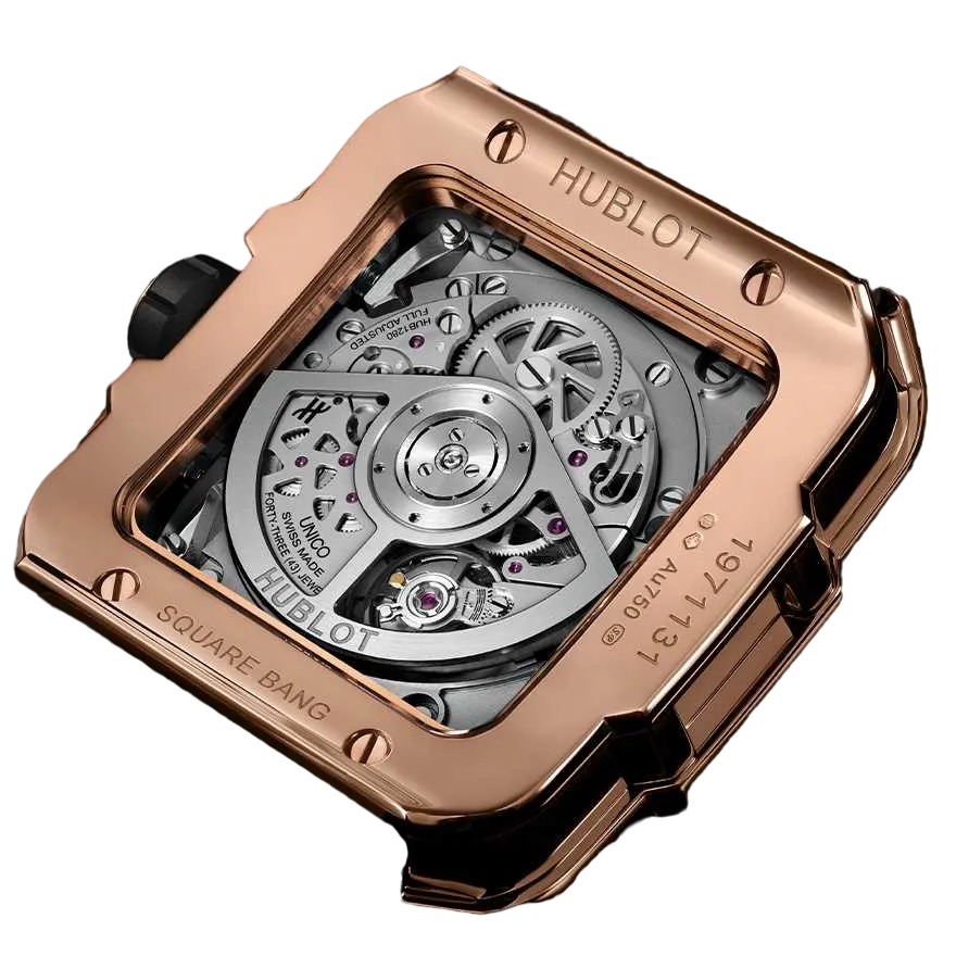 Hublot Square Bang Chronograph 18K King gold Men's Watch