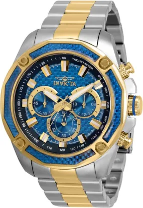 Invicta Aviator Chronograph Quartz Blue Dial Two-tone Men's Watch 30757