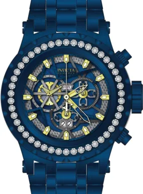 Invicta JT Chronograph Quartz Crystal Blue Dial Men's Watch 33991