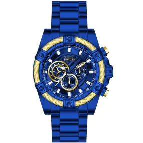 Invicta Men's Chronograph Watch - Bolt Blue Dial Stainless Steel Bracelet | 40774