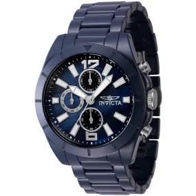 Invicta Men's Chronograph Watch - Ceramics Quartz Blue Mother of Pearl Dial | 47319