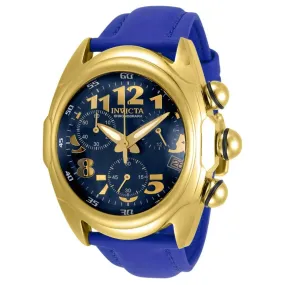 Invicta Men's Chronograph Watch - Lupah Japanese Quartz Blue Dial Strap | 31407