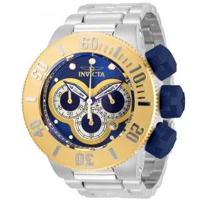 Invicta Men's Chronograph Watch - Specialty Silver, Yellow and Blue Dial | 31540
