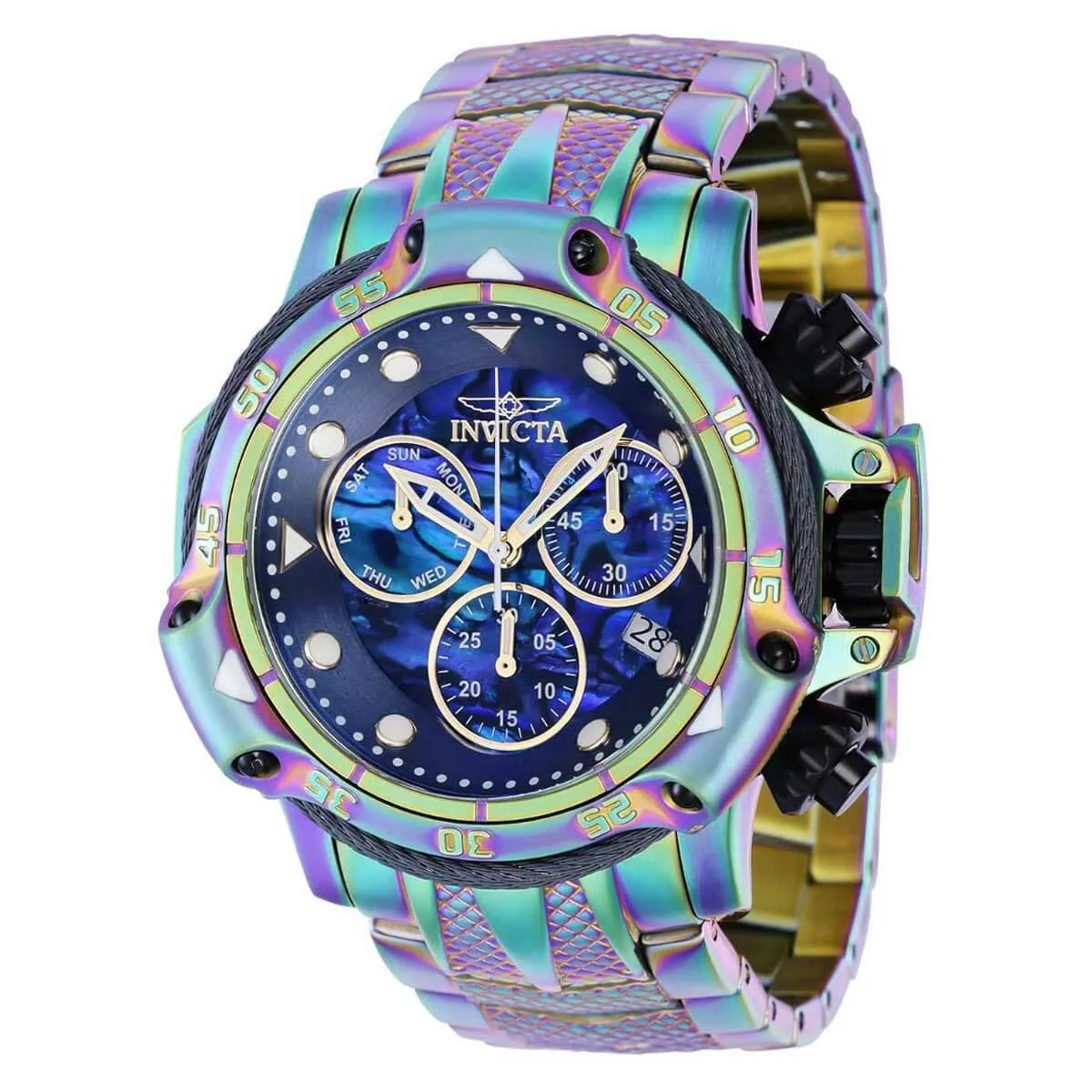 Invicta Men's Chronograph Watch - Subaqua Blue Dial Iridescent Bracelet | 38330