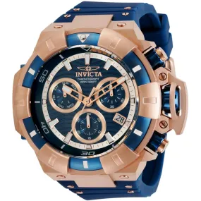 Invicta Men's Quartz Chronograph Watch - Akula Blue and RG Dial Strap | 31900