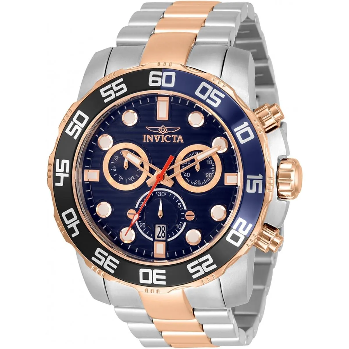 Invicta Men's Swiss Quartz Watch - Pro Diver Scuba Chronograph SS Bracelet | 33301