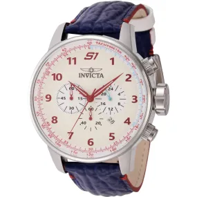 Invicta Men's Watch - S1 Rally Chronograph White Dial Red and Blue Strap | 44954