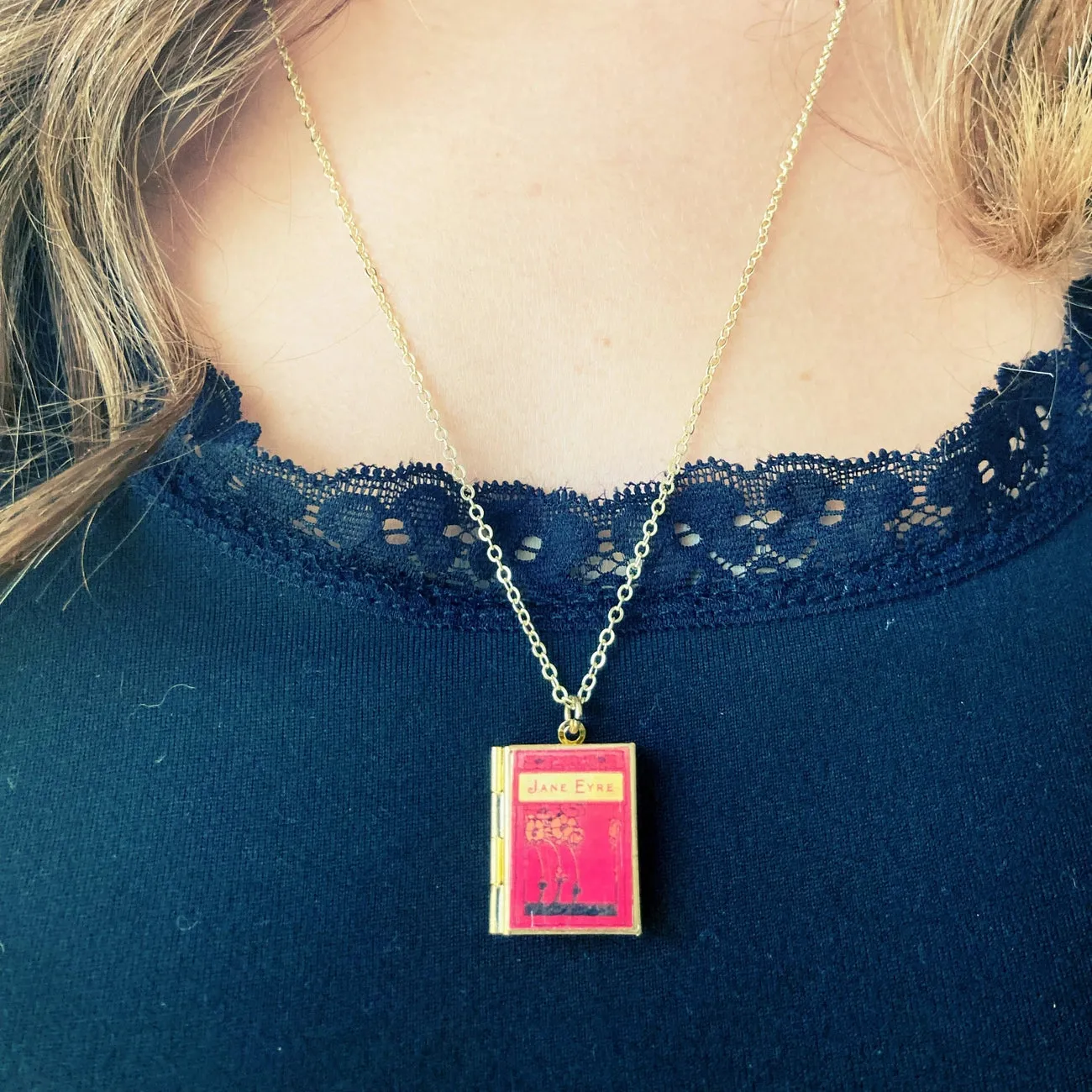 Jane Eyre Book Locket Necklace by Marshall and Rose