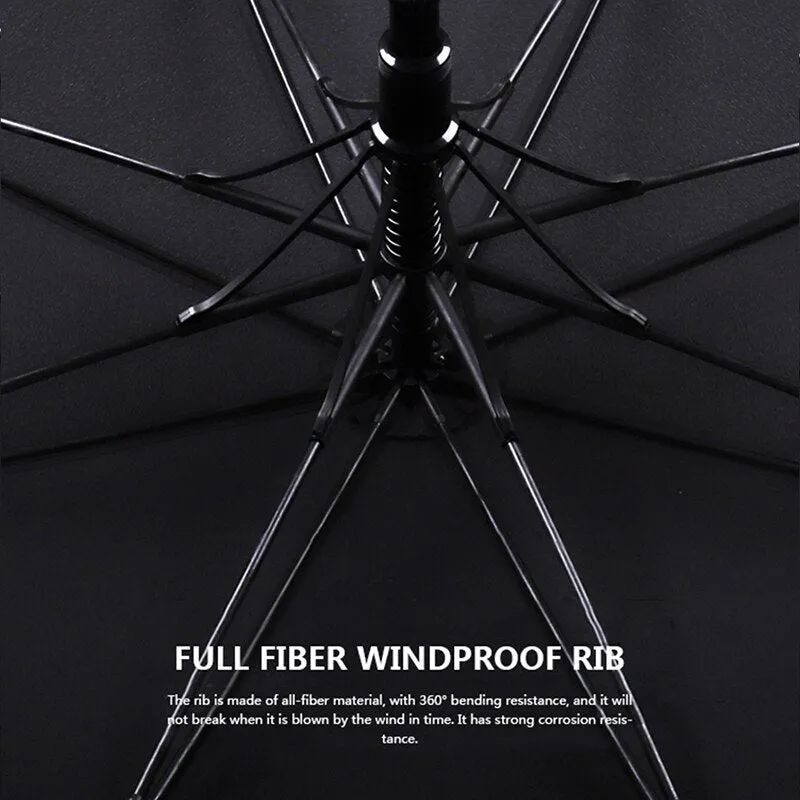 Japanese Long Umbrella 8K Windproof Wooden Handle Large Men Umbrellas Rain Classic Business Paraguas