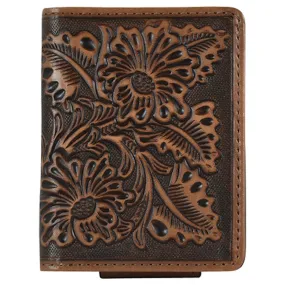 Justin Men's Tooled Bifold Wallet