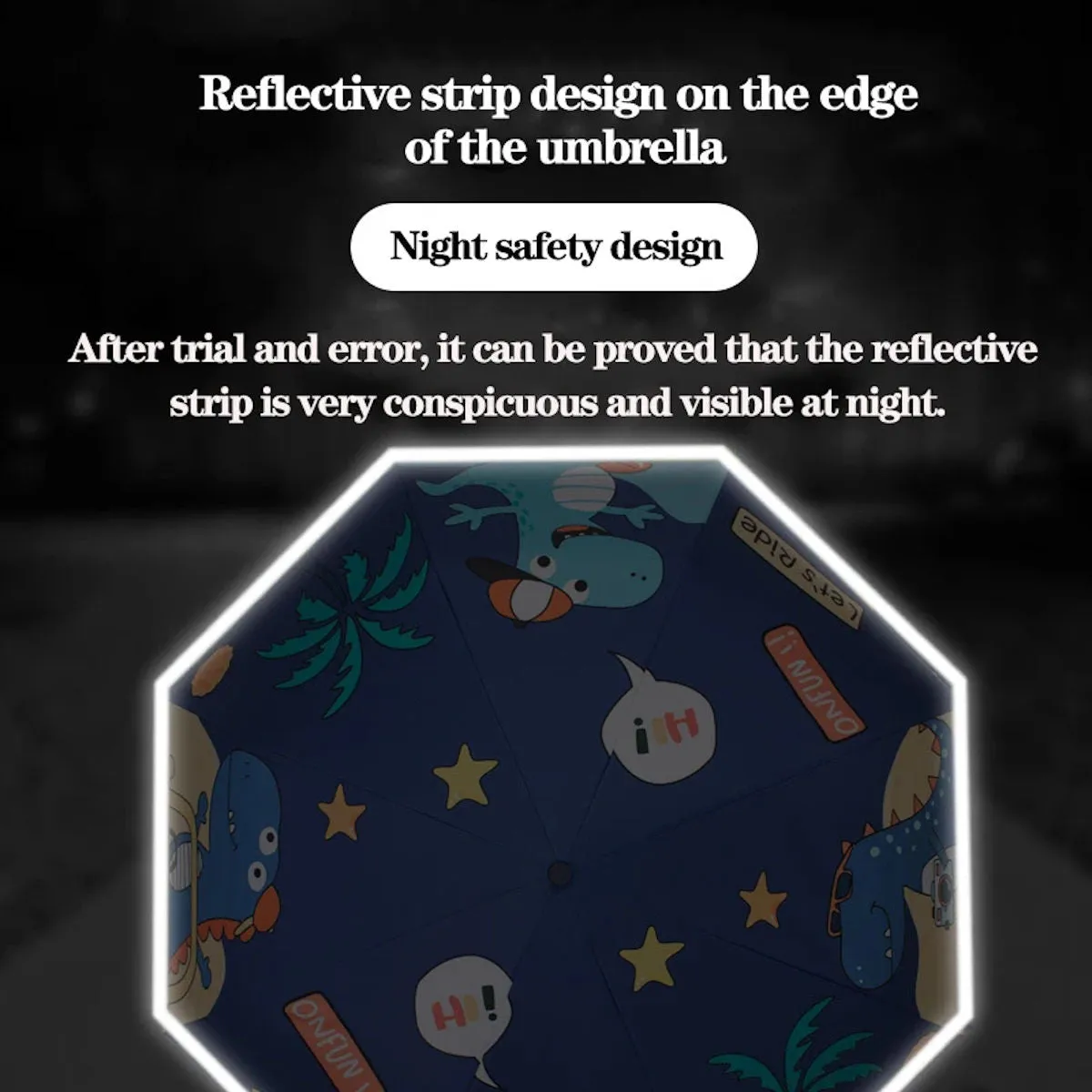 Kids Umbrella Cartoon Animal Automatic Umbrellas Windproof Folding Umbrellas For Child