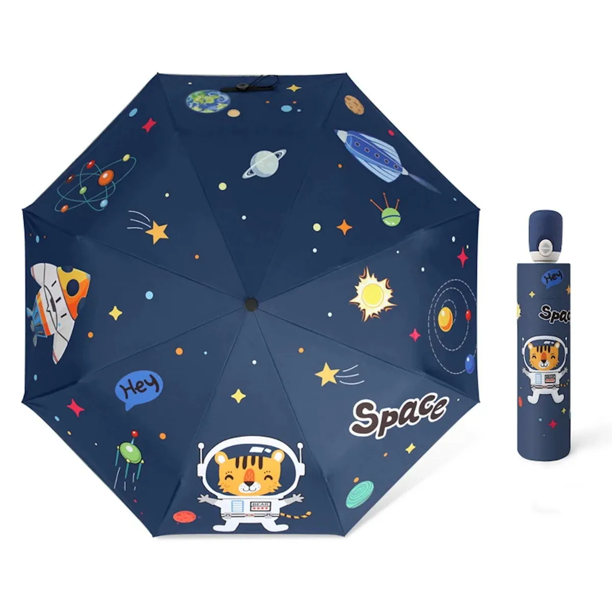 Kids Umbrella Cartoon Animal Automatic Umbrellas Windproof Folding Umbrellas For Child