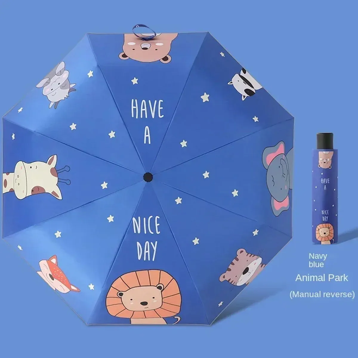 Kids Umbrella Cartoon Animal Automatic Umbrellas Windproof Folding Umbrellas For Child