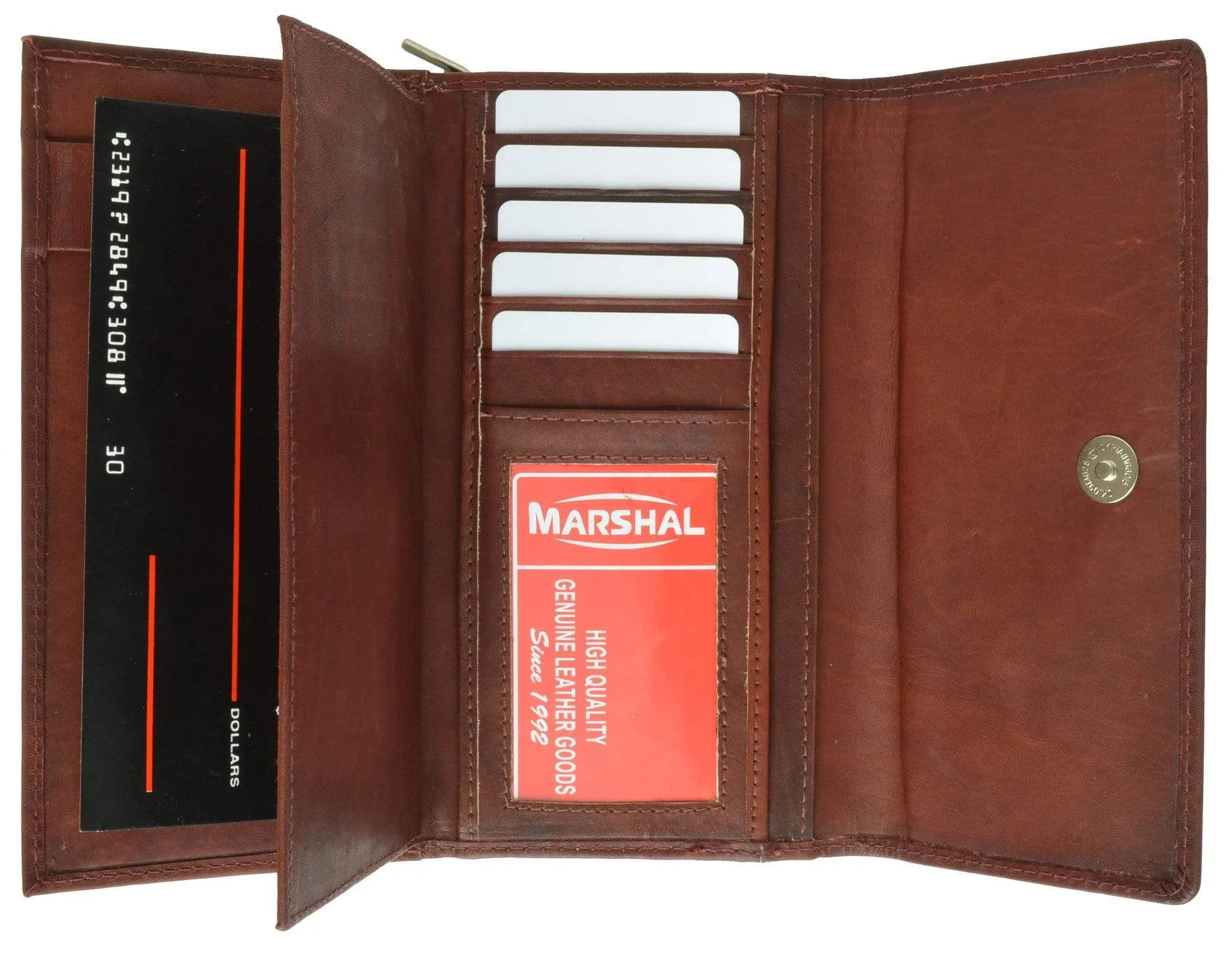 Ladies genuine leather wallet style - mw5575cf