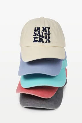 LCAP3436 - "IN MY SALTY ERA" EMBROIDERED BASEBALL CAP
