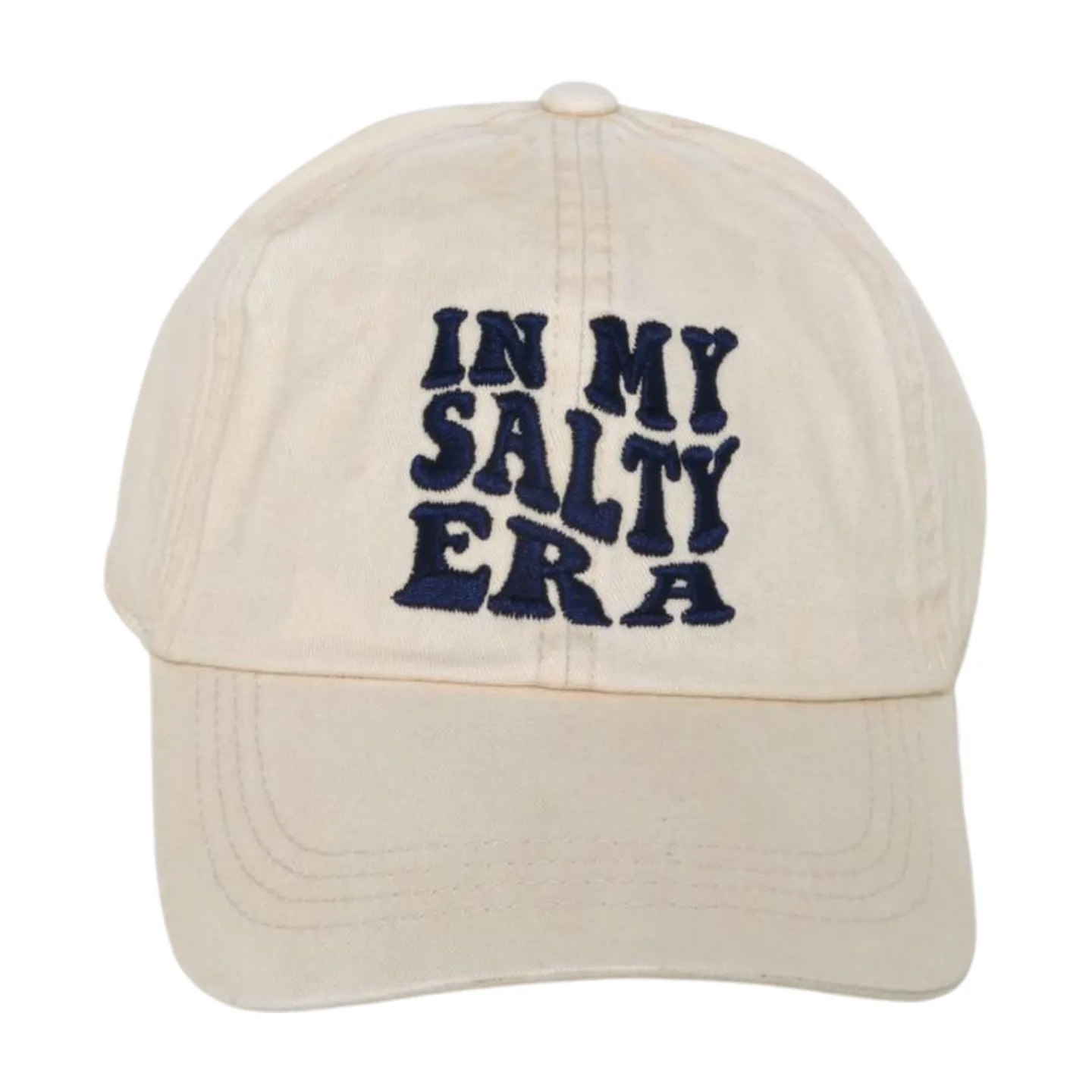 LCAP3436 - "IN MY SALTY ERA" EMBROIDERED BASEBALL CAP