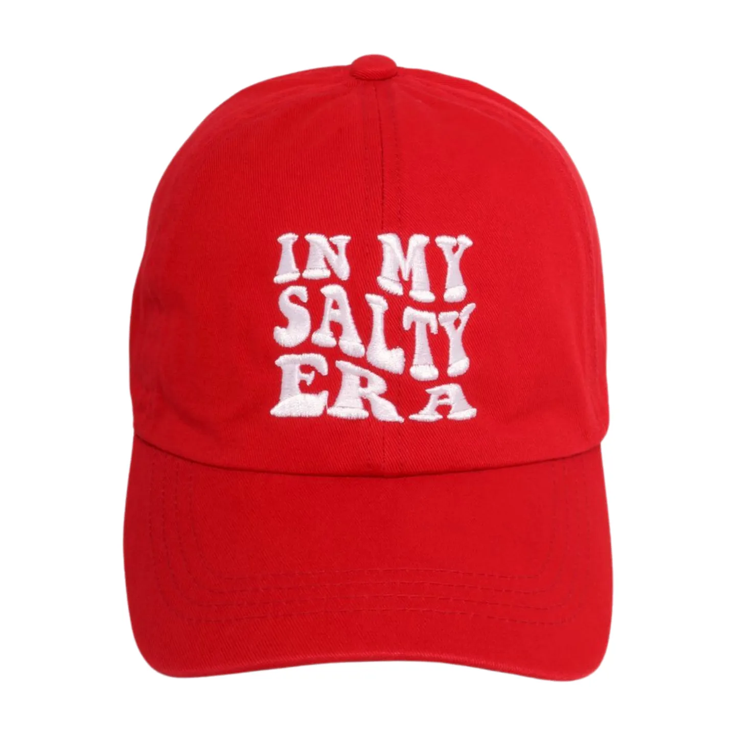 LCAP3436 - "IN MY SALTY ERA" EMBROIDERED BASEBALL CAP