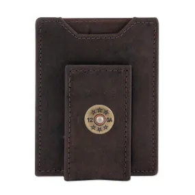 LEATHER FRONT POCKET WALLET - SHOT SHELL
