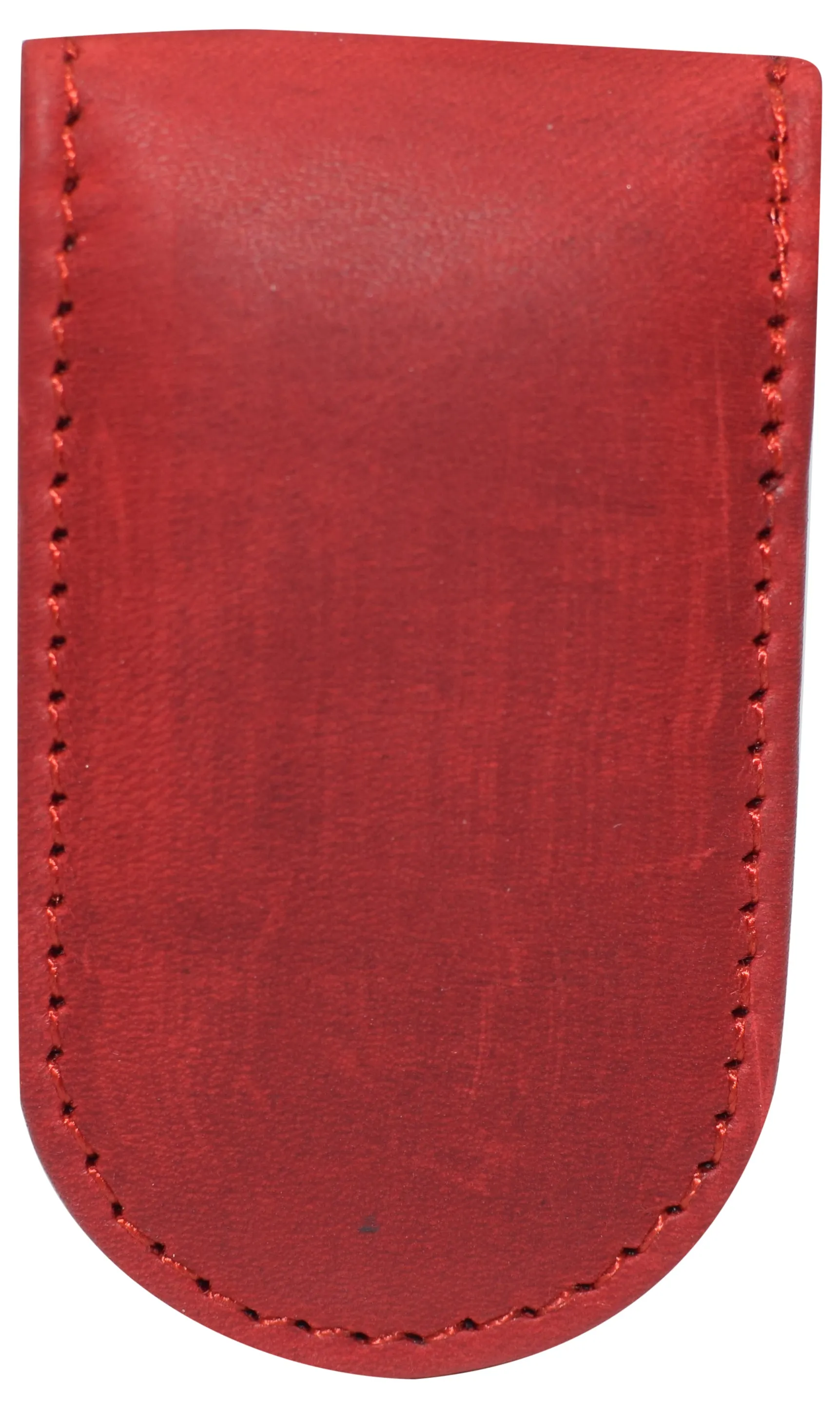 Leather Money Clip - Strong Magnets Holds 30  Bills for Men - Cash Leather Card Holder