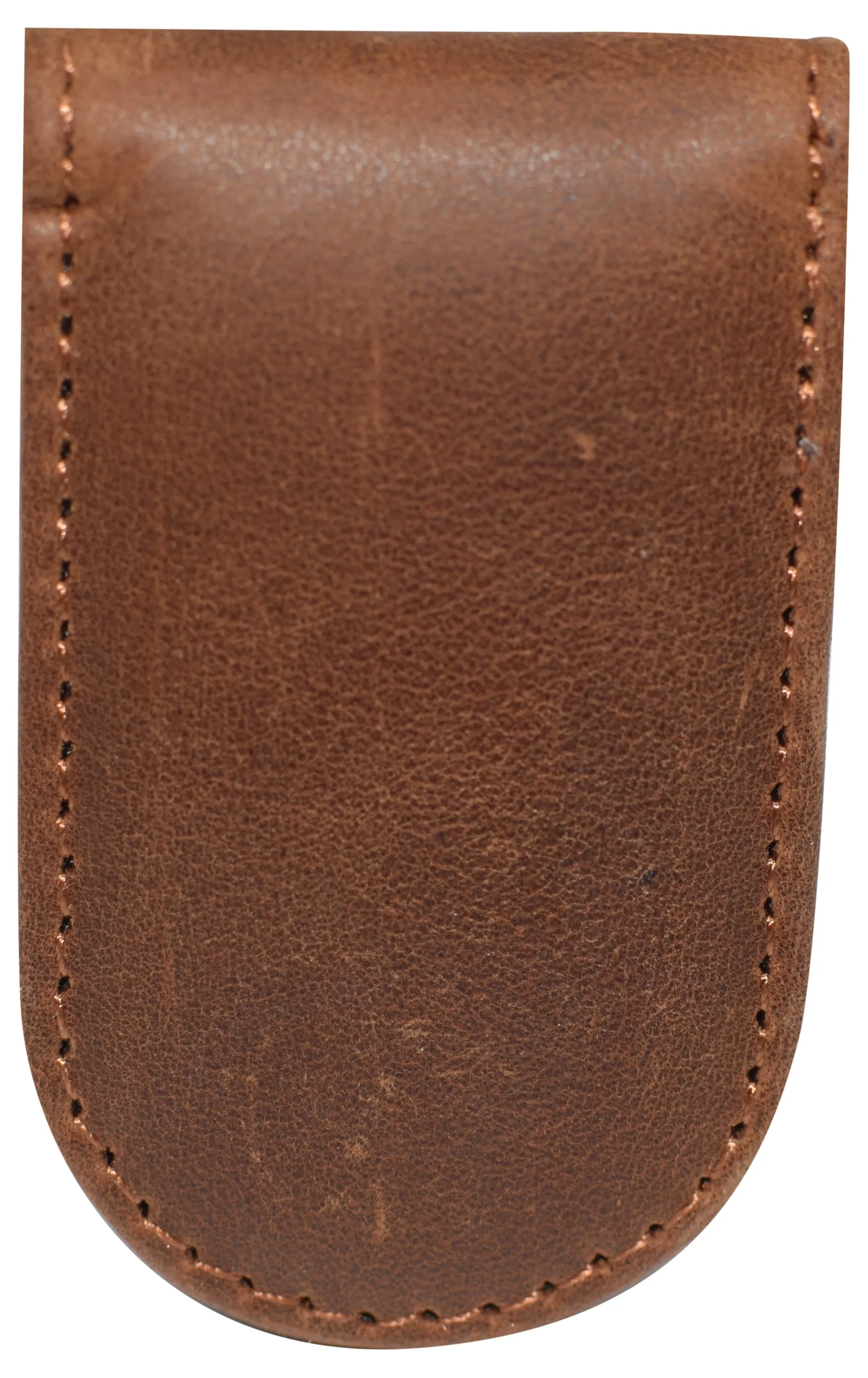 Leather Money Clip - Strong Magnets Holds 30  Bills for Men - Cash Leather Card Holder