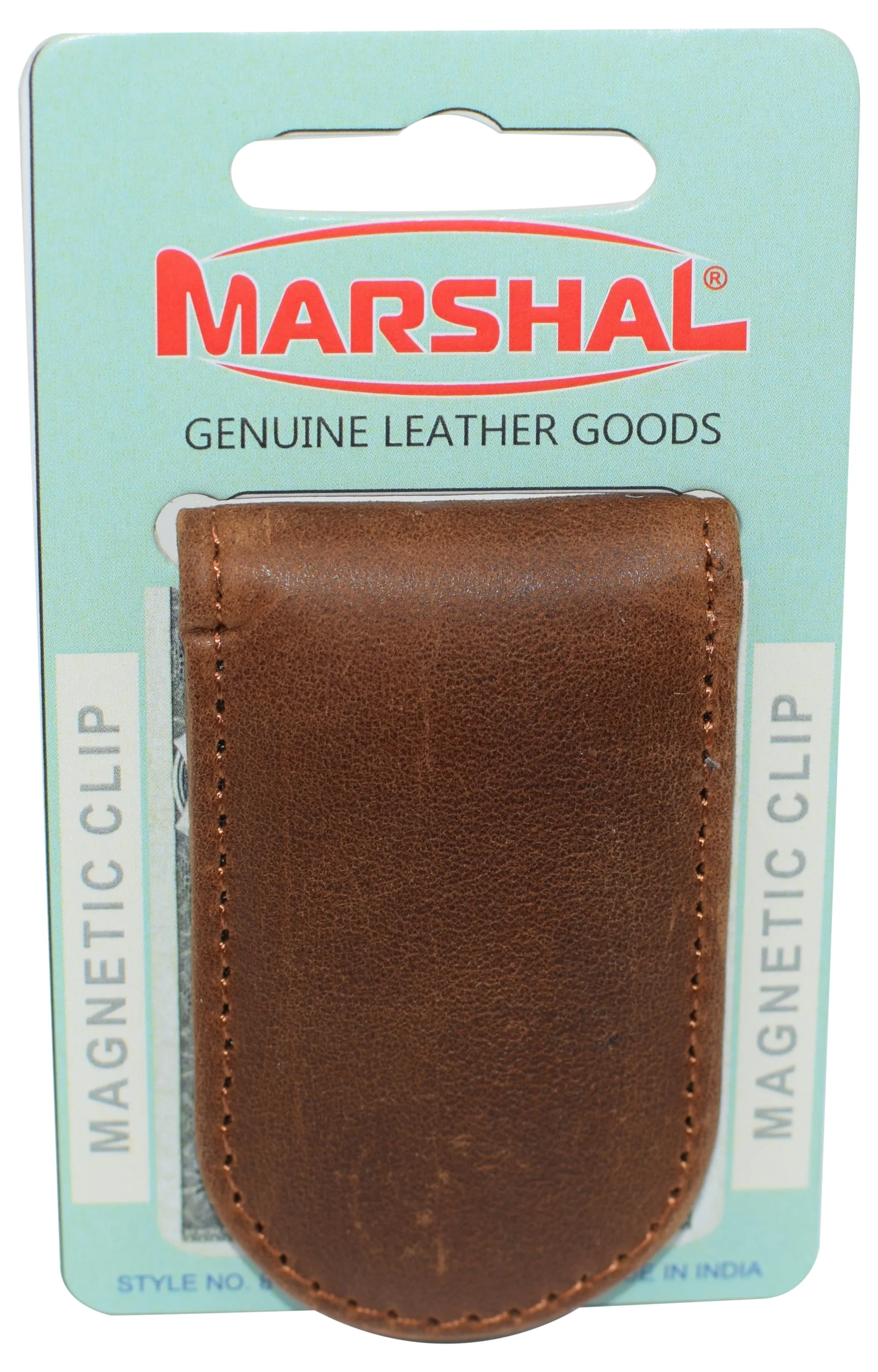 Leather Money Clip - Strong Magnets Holds 30  Bills for Men - Cash Leather Card Holder