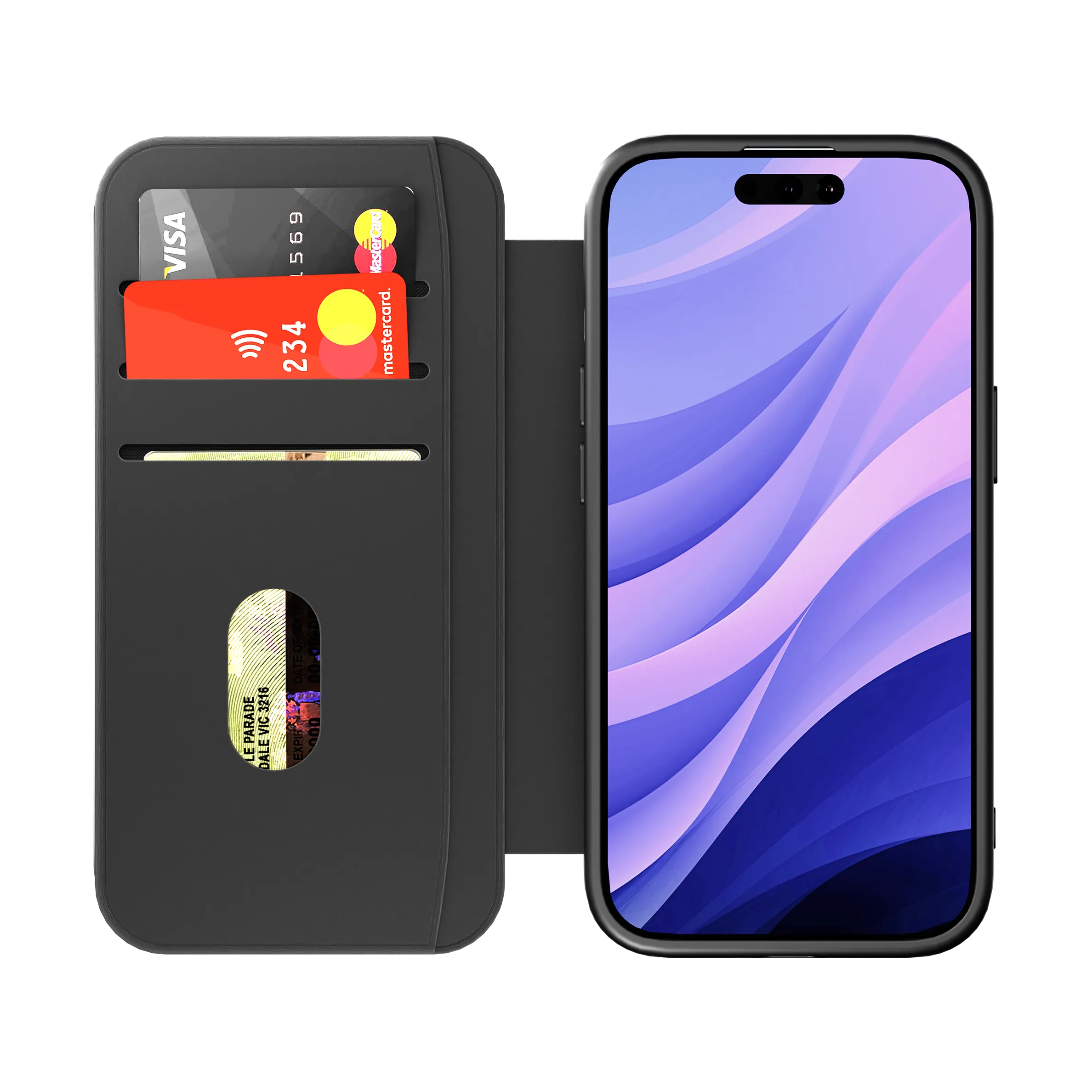 Leather Wallet Case for iPhone 16