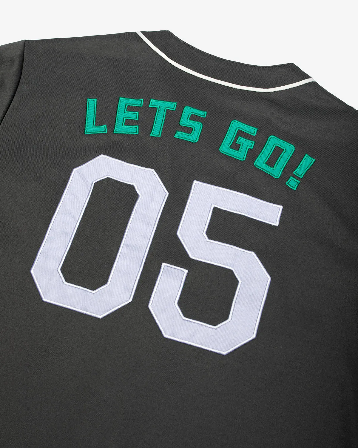 Let's Go Baseball Jersey (Charcoal)