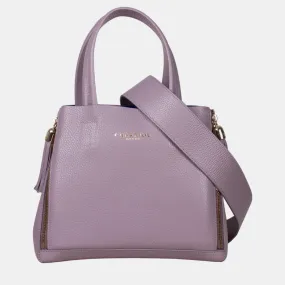 L.Grey Leather  Handbag