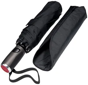 LifeTek Windproof Travel Umbrella Compact Automatic Open Close Small Folding Teflon Repellent Canopy Umbrellas fit Golf Purse Backpack Wind Resistant for Men and Women Traveler FX1 42 inch Black