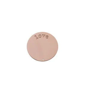 LOVE HALO (PLATE) ROSE GOLD SMALL