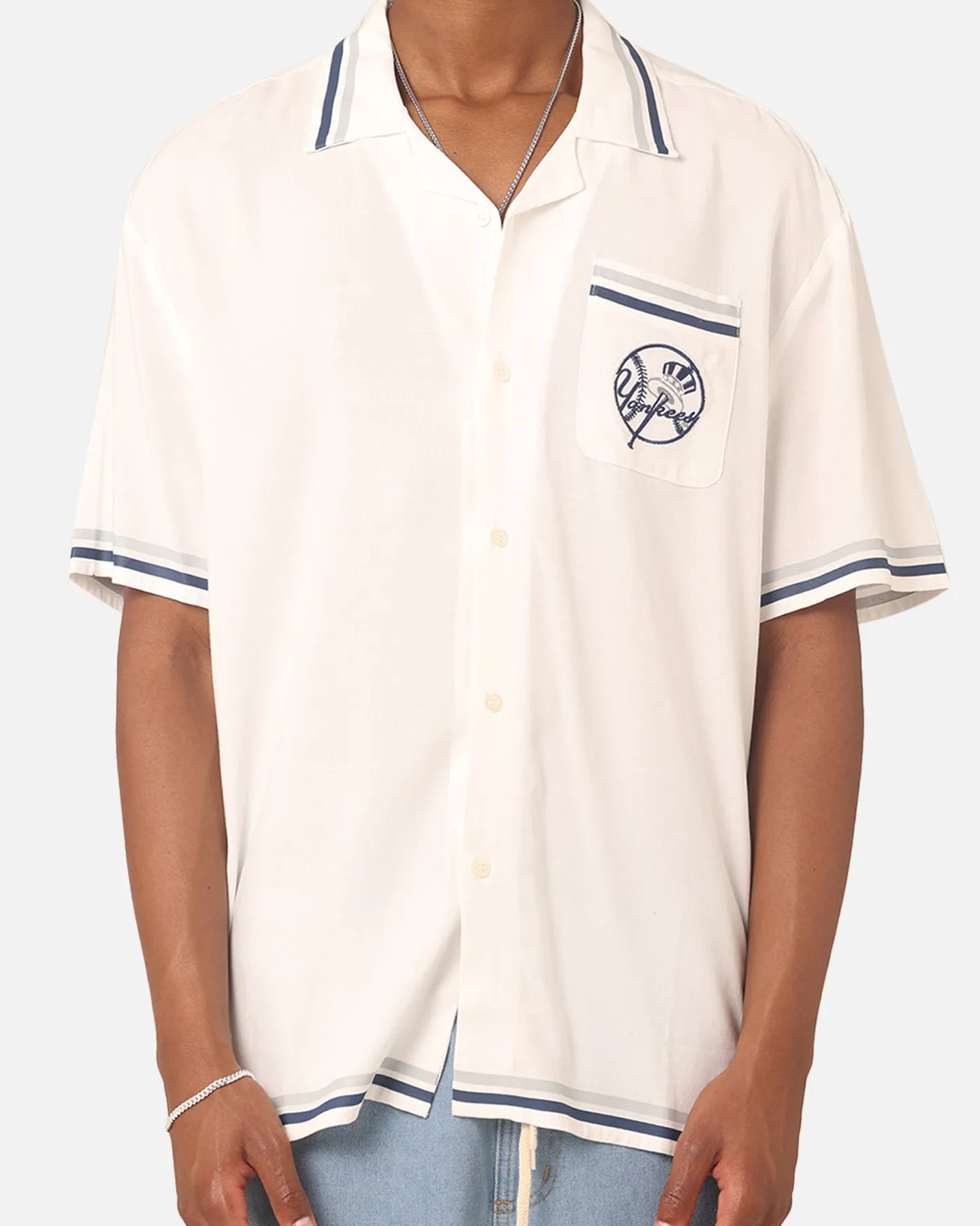 Majestic Athletic New York Yankees MLB Team Shirt Vintage White