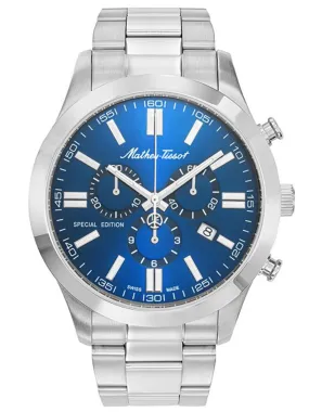 Mathey-Tissot Swiss Made Special Edition Chronograph Blue Dial Gents Watch - H455CHABU