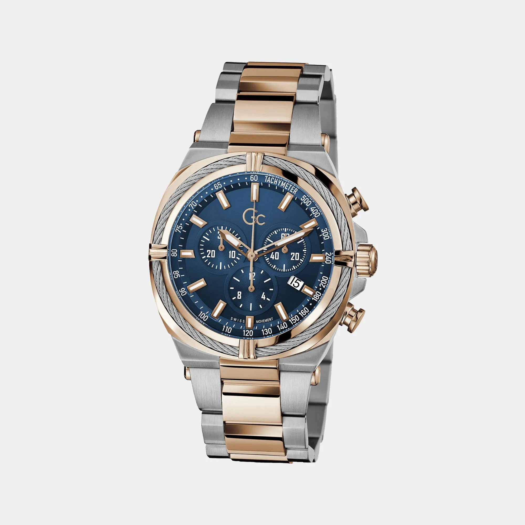 Men's Blue Chronograph Stainless Steel Watch Z32001G2MF