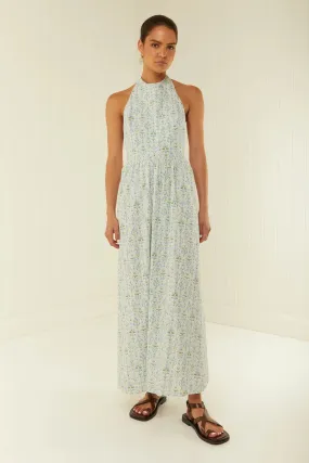 Meridian Dress in Blue Diamond