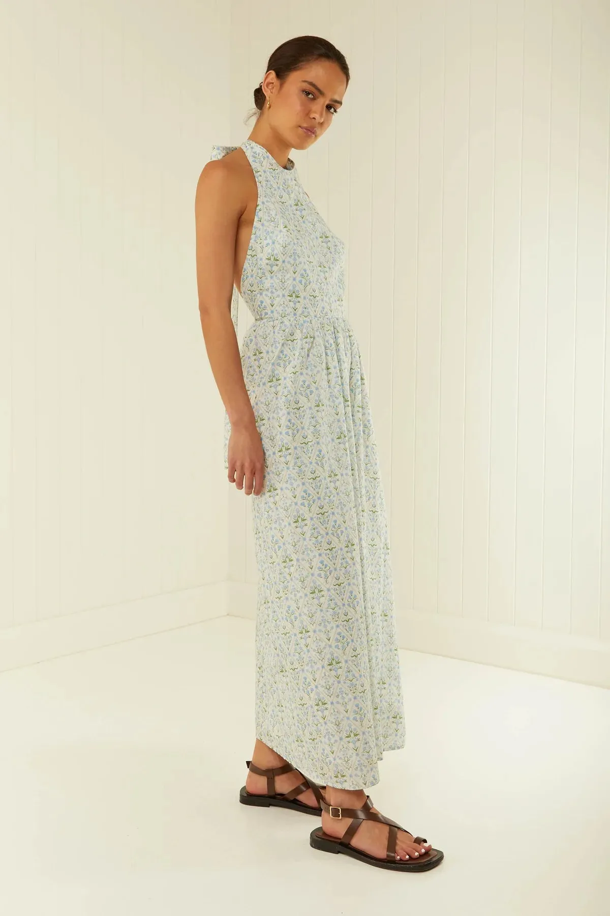 Meridian Dress in Blue Diamond